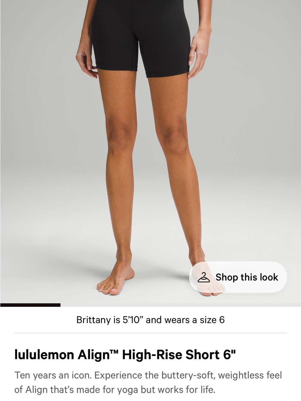 lululemon athletica Black High-Rise Bike Shorts